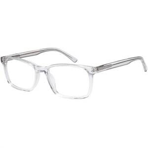 NEW DI CAPRIO men's dfc220 eyeglasses rectangle frame in crystal / clear